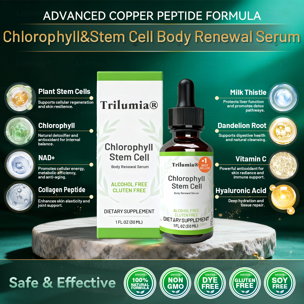 𝐎𝐟𝐟𝐢𝐜𝐢𝐚𝐥𝐥𝐲 𝐀𝐮𝐭𝐡𝐨𝐫𝐢𝐬𝐞𝐝 𝑬𝒙𝒄𝒍𝒖𝒔𝒊𝒗𝒆 𝑬𝒅𝒊𝒕𝒊𝒐𝒏✅Trilumia®𝖢𝗁𝗅𝗈𝗋𝗈𝗉𝗁𝗒𝗅𝗅 & 𝑆𝑡𝑒𝑚 𝐶𝑒𝑙𝑙 𝖻𝗈𝖽𝗒 𝗋𝖾𝗇𝖾𝗐𝖺𝗅 𝗌𝖾𝗋𝗎𝗆（Lift & Firm Sagging Skin & Reduce Wrinkle Formation