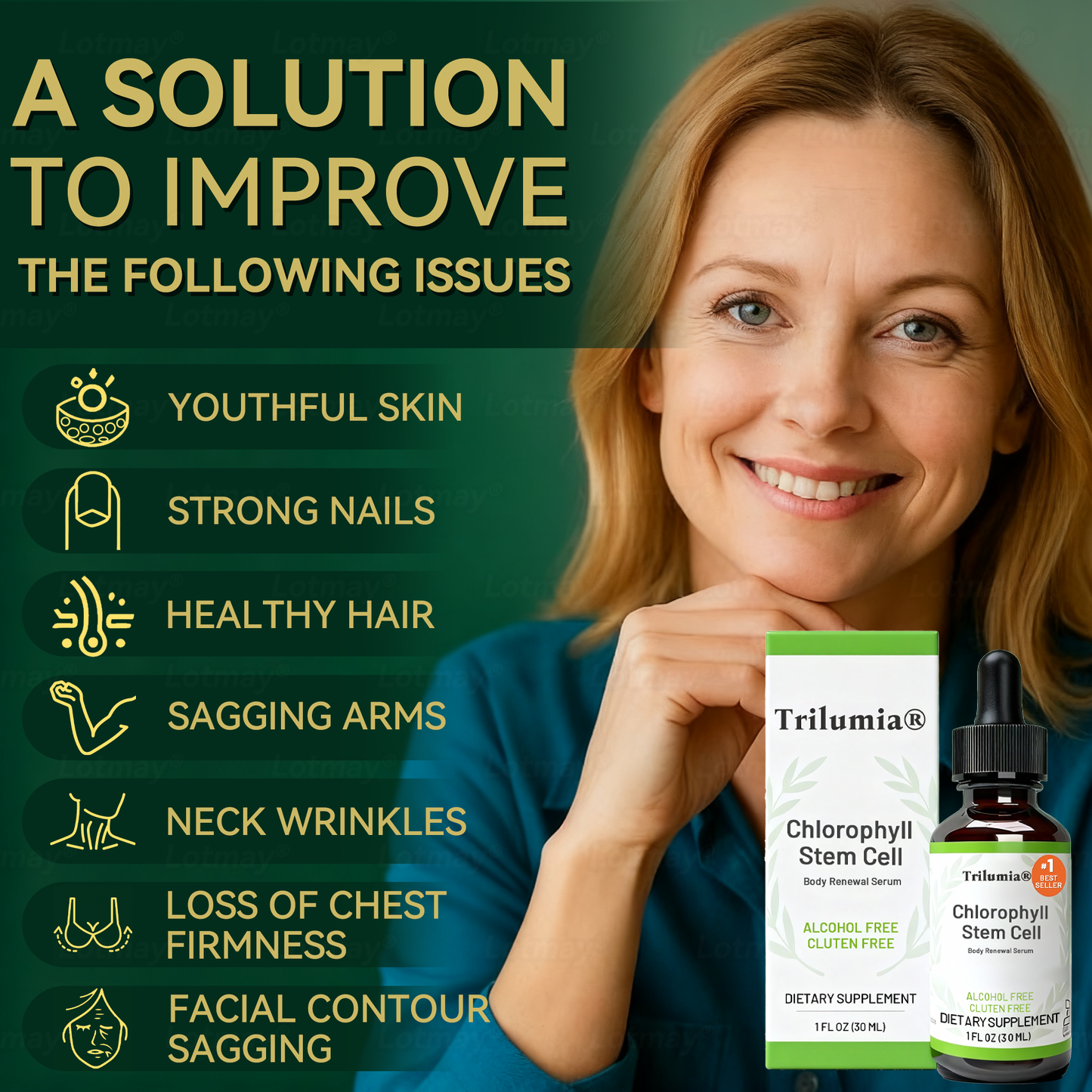 𝐎𝐟𝐟𝐢𝐜𝐢𝐚𝐥𝐥𝐲 𝐀𝐮𝐭𝐡𝐨𝐫𝐢𝐬𝐞𝐝 𝑬𝒙𝒄𝒍𝒖𝒔𝒊𝒗𝒆 𝑬𝒅𝒊𝒕𝒊𝒐𝒏✅Trilumia®𝖢𝗁𝗅𝗈𝗋𝗈𝗉𝗁𝗒𝗅𝗅 & 𝑆𝑡𝑒𝑚 𝐶𝑒𝑙𝑙 𝖻𝗈𝖽𝗒 𝗋𝖾𝗇𝖾𝗐𝖺𝗅 𝗌𝖾𝗋𝗎𝗆（Lift & Firm Sagging Skin & Reduce Wrinkle Formation