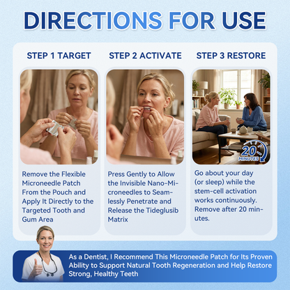 🦷𝑪𝒓𝒆𝒂𝒘𝒆𝒍® 𝐓𝐢𝐝𝐞𝐠𝐥𝐮𝐬𝐢𝐛 𝐓𝐨𝐨𝐭𝐡 & 𝐆𝐮𝐦 𝐑𝐞𝐩𝐚𝐢𝐫 𝐌𝐢𝐜𝐫𝐨𝐧𝐞𝐞𝐝𝐥𝐞 𝐏𝐚𝐭𝐜𝐡  | 𝐀𝐝𝐯𝐚𝐧𝐜𝐞𝐝 𝐒𝐭𝐞𝐦-𝐂𝐞𝐥𝐥 𝐀𝐜𝐭𝐢𝐯𝐚𝐭𝐢𝐨𝐧 𝐓𝐞𝐞𝐭𝐡 𝐒𝐭𝐫𝐢𝐩𝐬(🦷𝐑𝐞𝐛𝐮𝐢𝐥𝐝 𝐄𝐧𝐚𝐦𝐞𝐥 & 𝐃𝐞𝐧𝐭𝐢𝐧 • 𝐒𝐭𝐫𝐞𝐧𝐠𝐭𝐡𝐞𝐧 𝐆𝐮𝐦𝐬 • 𝐄𝐫𝐚𝐝𝐢𝐜𝐚𝐭𝐞 𝐓𝐚𝐫𝐭𝐚𝐫 & 𝐎𝐝𝐨𝐫 • 𝐒𝐭𝐨𝐩 𝐓𝐨𝐨𝐭𝐡 𝐒𝐞𝐧𝐬𝐢𝐭𝐢𝐯𝐢𝐭𝐲)😈