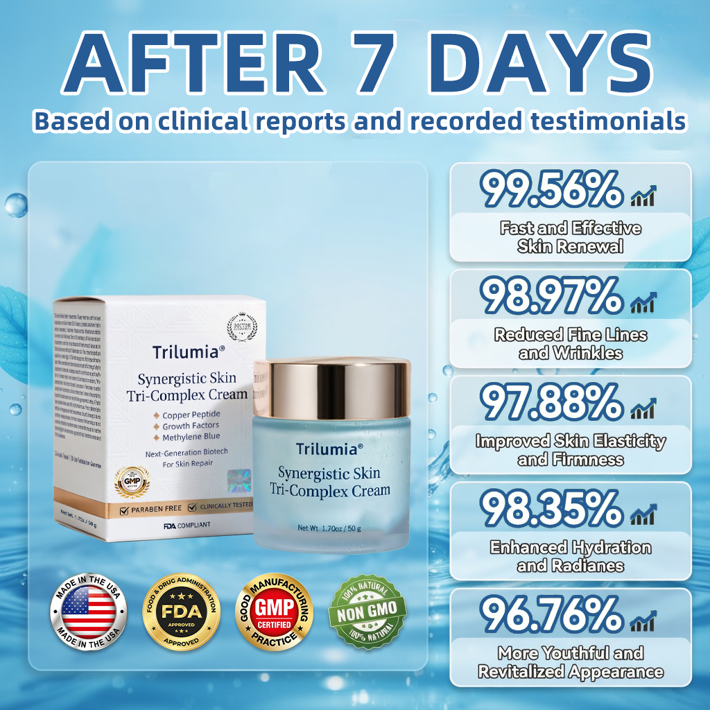 Trilumia® Synergistic Skin Tri-Complex Cream 💎(Copper Peptide+Growth Factors+Methylene Blue)🏆Next-Generation Biotech For Skin Repair