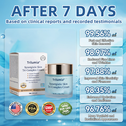 Trilumia® Synergistic Skin Tri-Complex Cream 💎(Copper Peptide+Growth Factors+Methylene Blue)🏆Next-Generation Biotech For Skin Repair