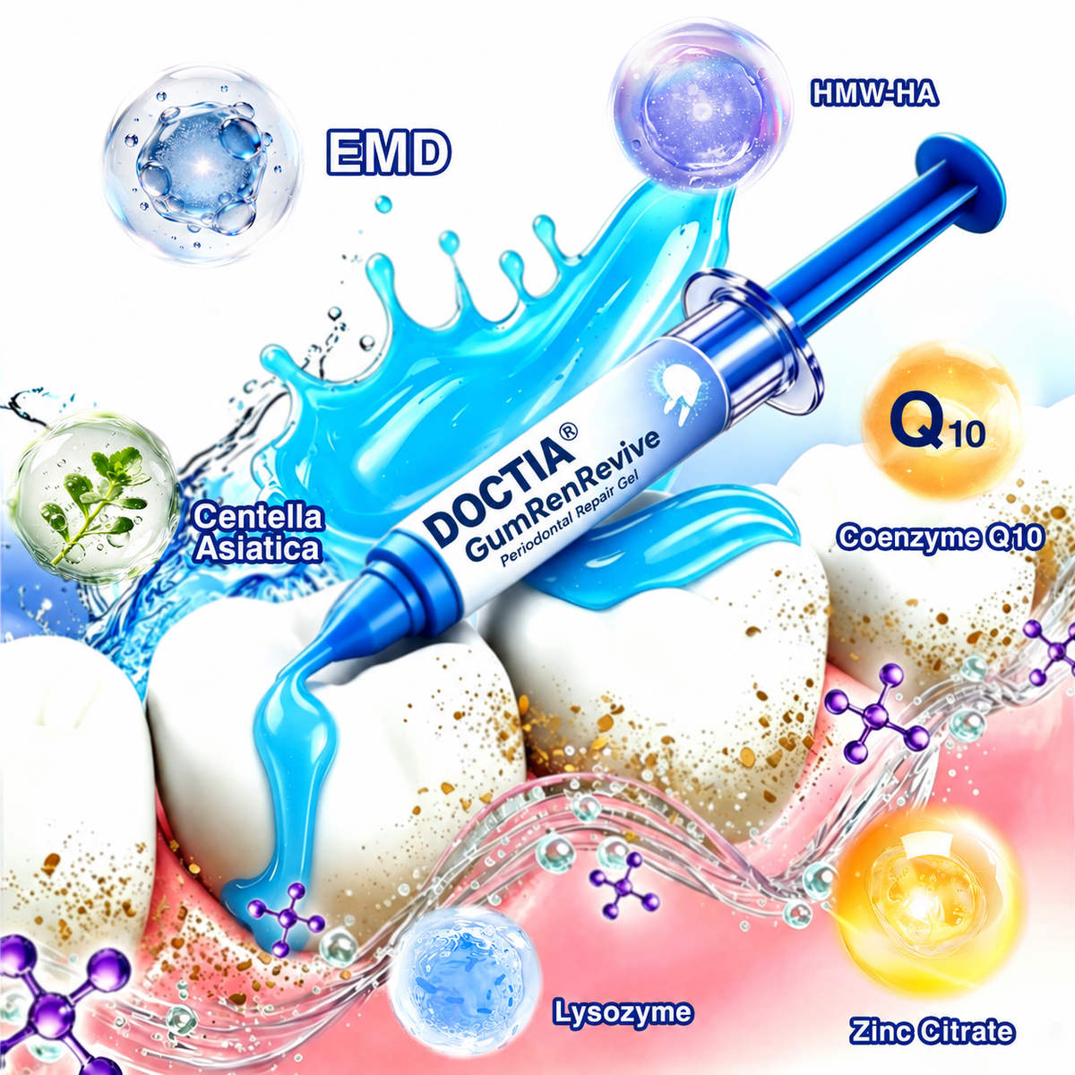 🏅🦷🛡️ DOCTIA® GumRevive Advanced Gum Care & Repair Gel🌞