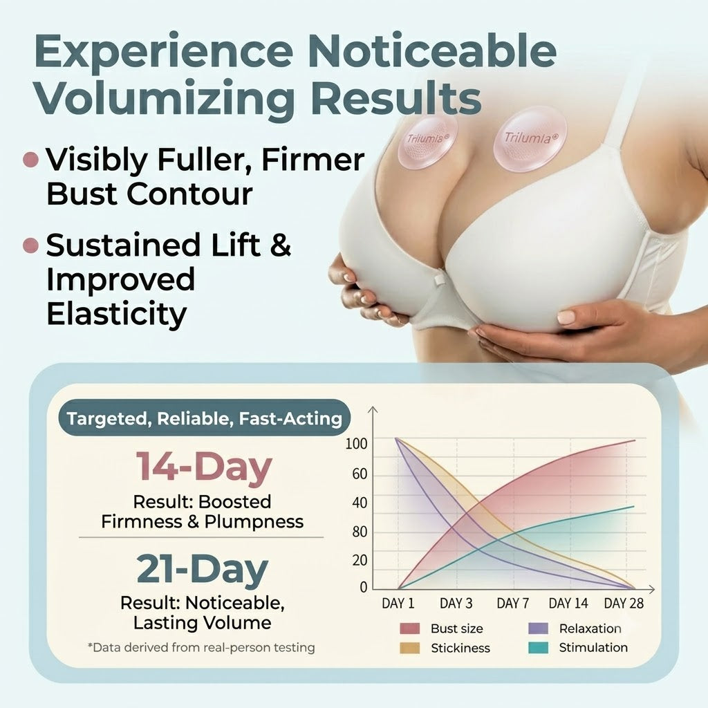 🏆 Trilumia® Advanced Nano Microneedle Bust Patch For Fuller, Firmer-Looking Curves Naturally